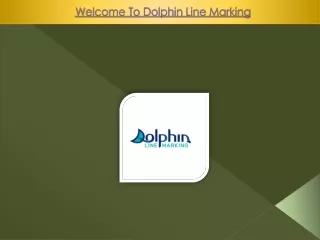 welcome to dolphin line marking