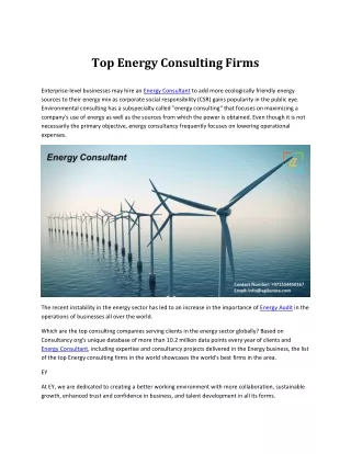 top energy consulting firms