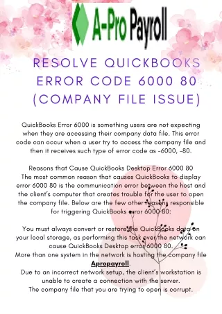 resolve quickbooks error code 6000 80 company