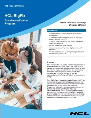 hcl bigfix accelerated value program