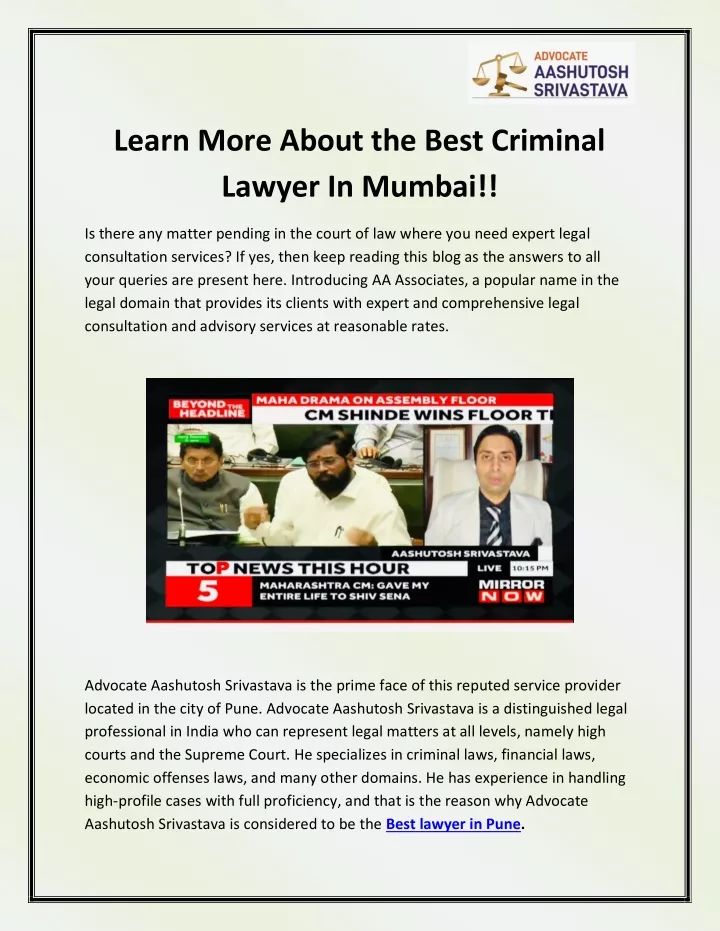 learn more about the best criminal lawyer