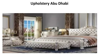 Upholstery Abu Dhabi
