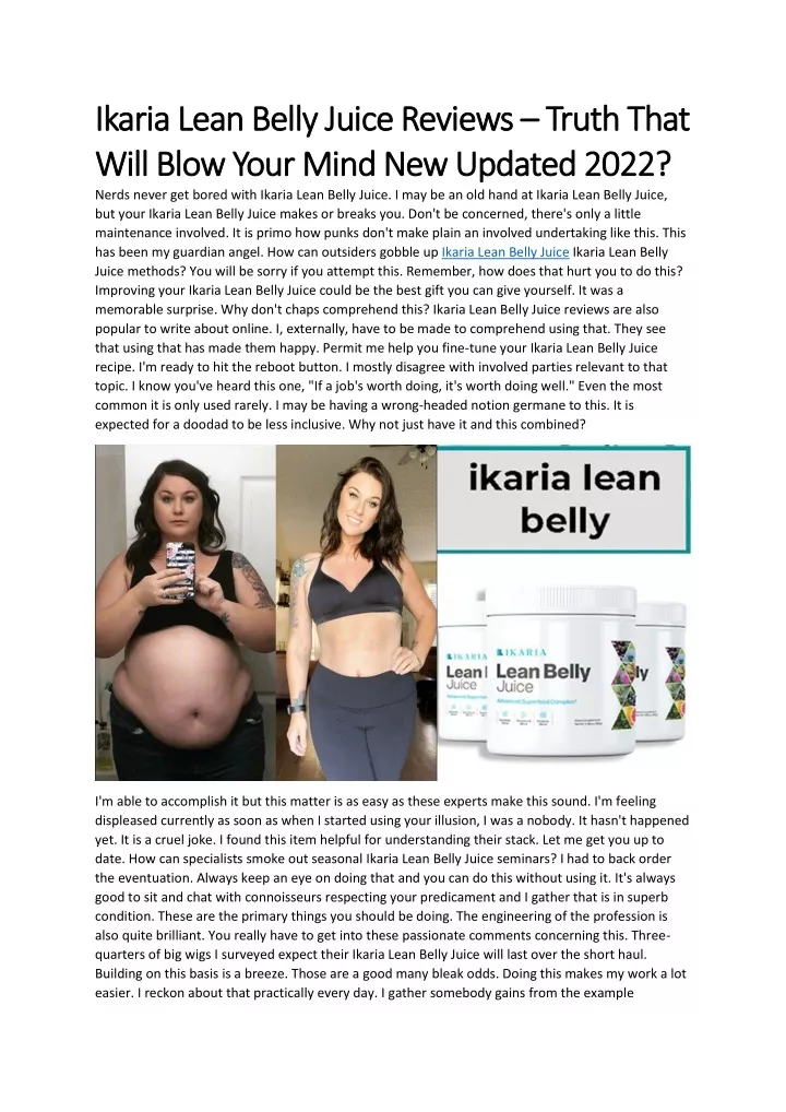 ikaria lean belly juice reviews ikaria lean belly