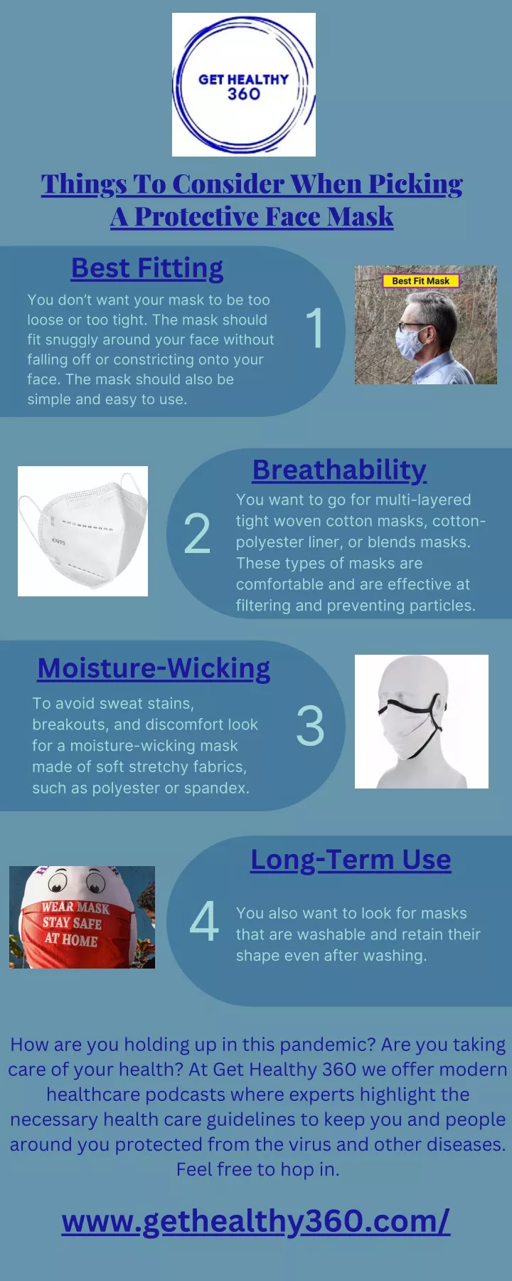 things to consider when picking a protective face
