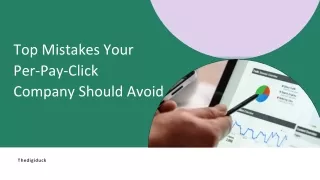 top mistakes your per pay click company should avoid