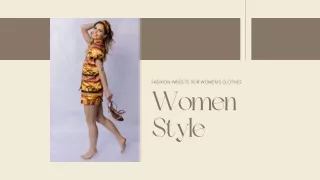 Fashion Websites for Women's Clothes