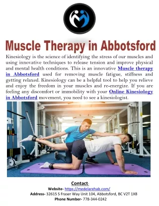 Muscle therapy in Abbotsford