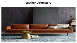 Leather Upholstery