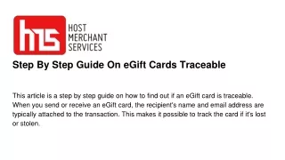 step by step guide on egift cards traceable
