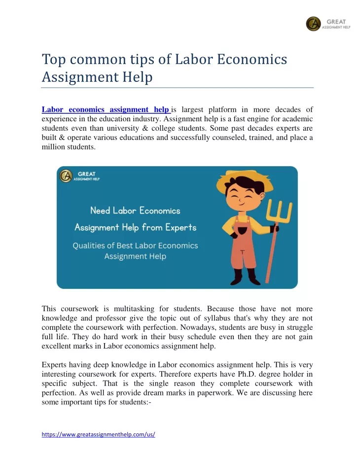 top common tips of labor economics assignment help