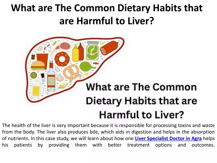 what are the common dietary habits that