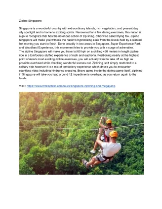 Zipline Singapore