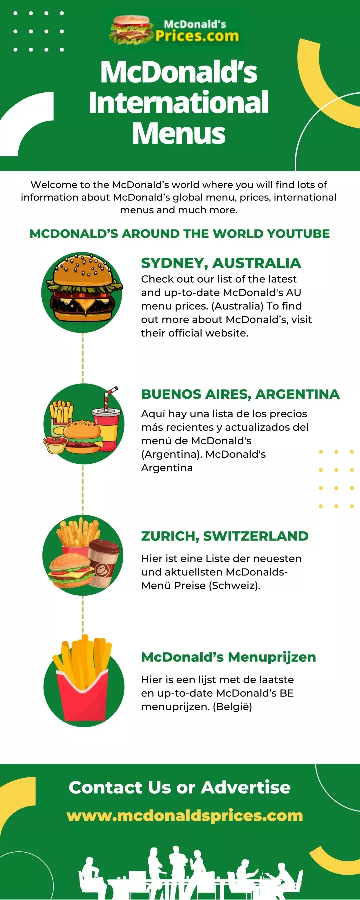 mcdonald s international menus