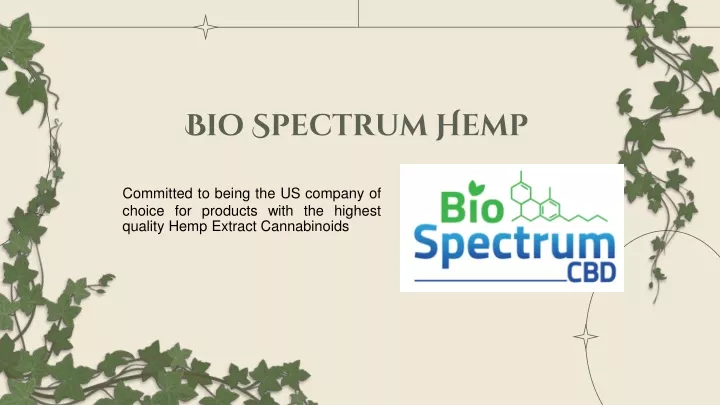bio spectrum hemp