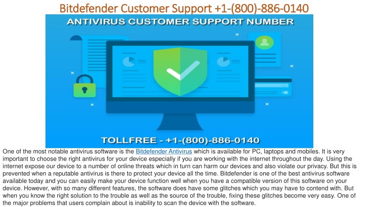 bitdefender customer support 1 800 886 0140