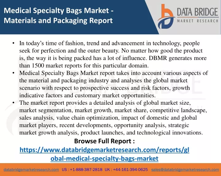 medical specialty bags market materials