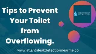 Tips to prevent your toilet from overflowing