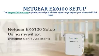 NETGEAR EX6100 SETUP