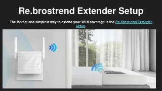 Re.brostrend Extender Setup