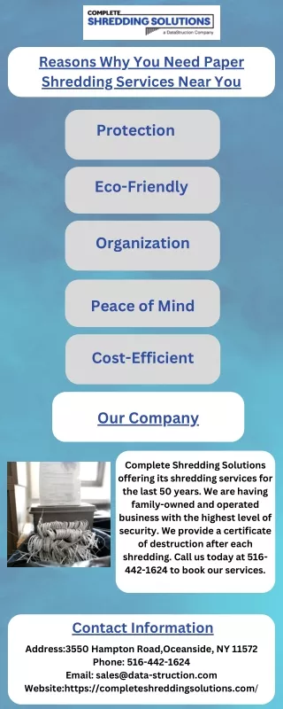 reasons why you need paper shredding services