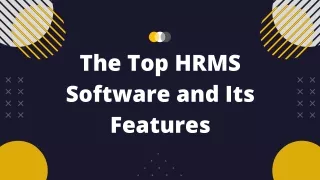 the top hrms software and its features