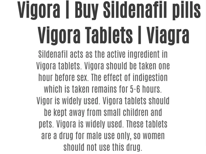 vigora buy sildenafil pills vigora tablets viagra