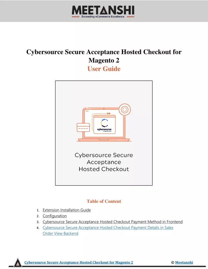 cybersource secure acceptance hosted checkout