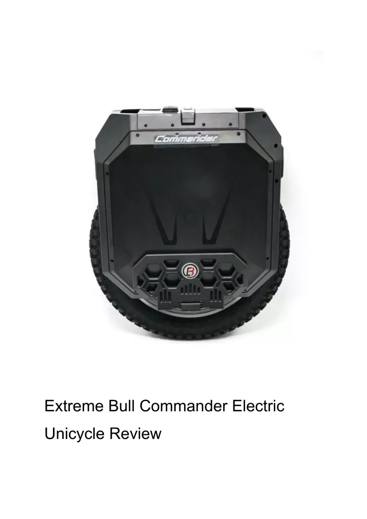 extreme bull commander electric