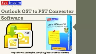 Outlook OST to PST Converter Software