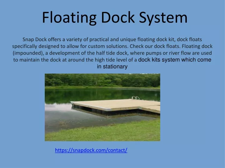 floating dock system