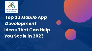 top 30 mobile app development