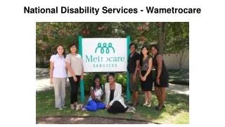 National Disability Services - Wametrocare