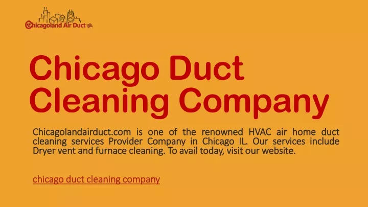 chicago duct cleaning company