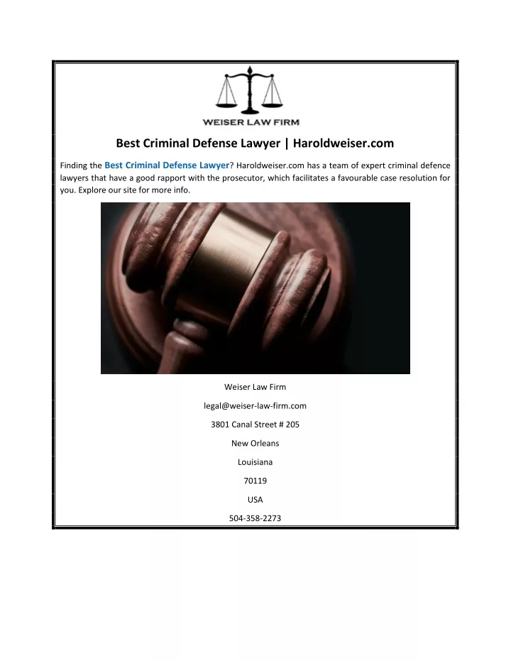 Ppt Best Criminal Defense Lawyer Powerpoint Presentation Id 11654124