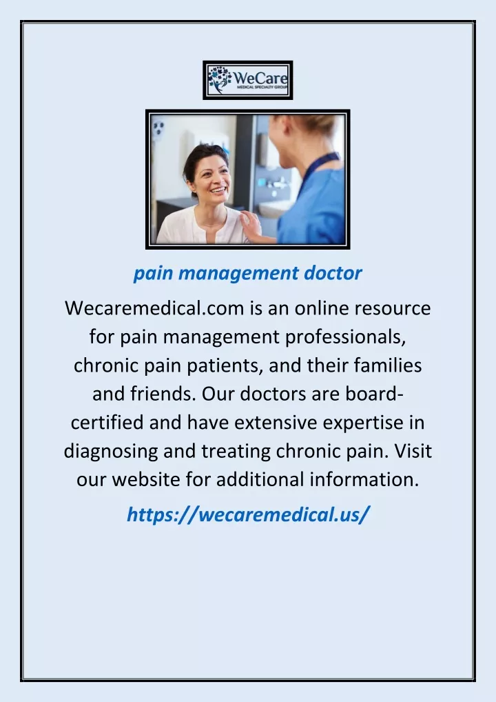 pain management doctor