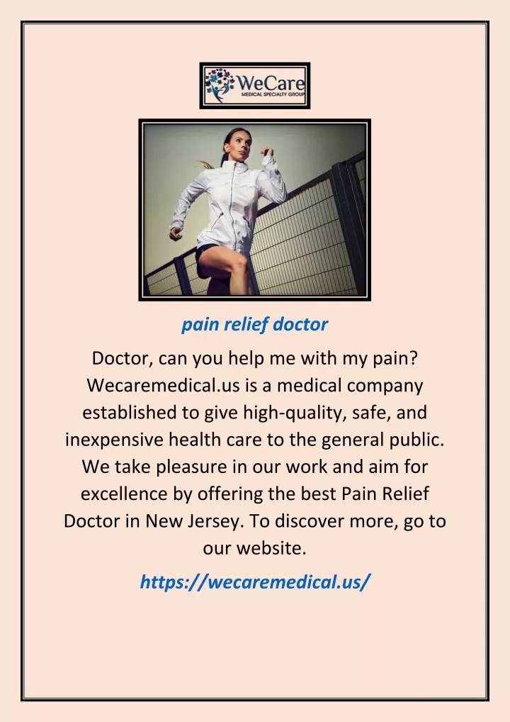 pain relief doctor