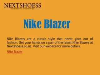 Nike Blazer | Nextshoess.co.nz