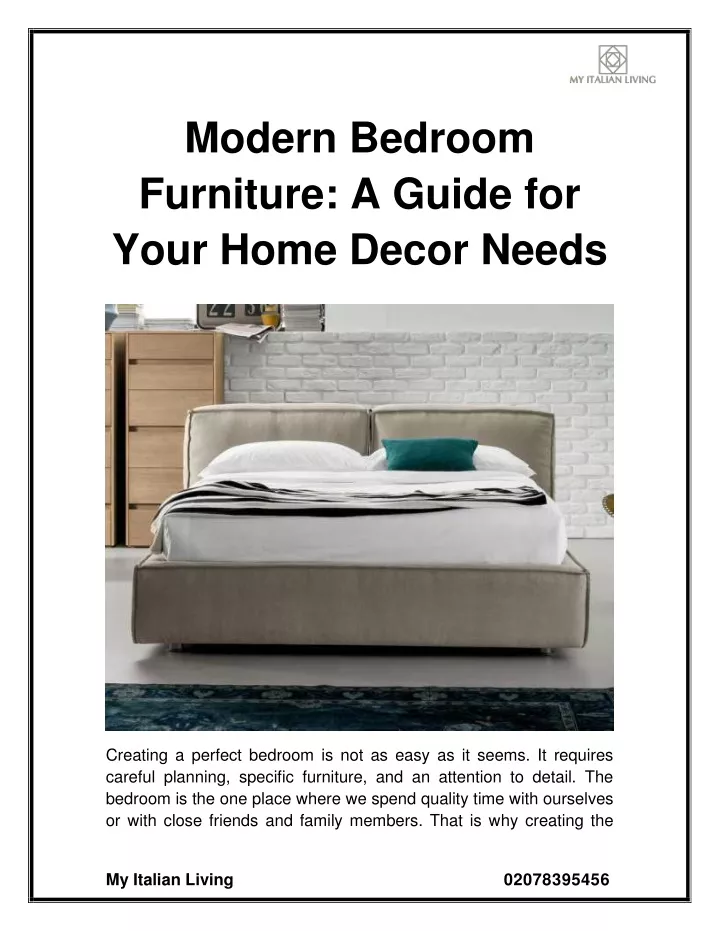 modern bedroom furniture a guide for your home