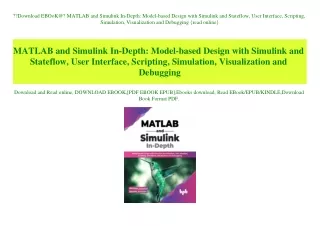 download ebook@ matlab and simulink in depth