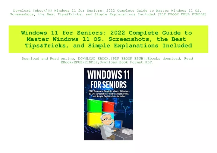 download ebook windows 11 for seniors 2022