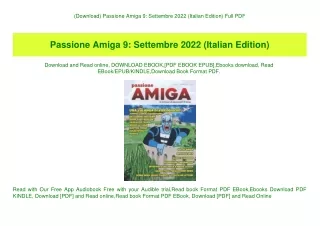 (Download) Passione Amiga 9 Settembre 2022 (Italian Edition) Full PDF