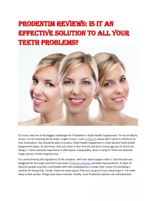 What is ProDentim Dental Health Support?