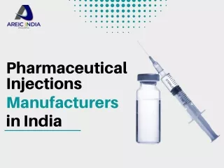 Pharmaceutical Injections Manufacturers In India