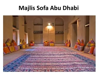 Majlis Sofa Abu Dhabi