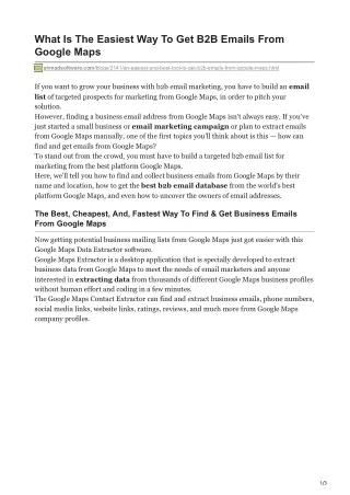 what is the easiest way to get b2b emails from