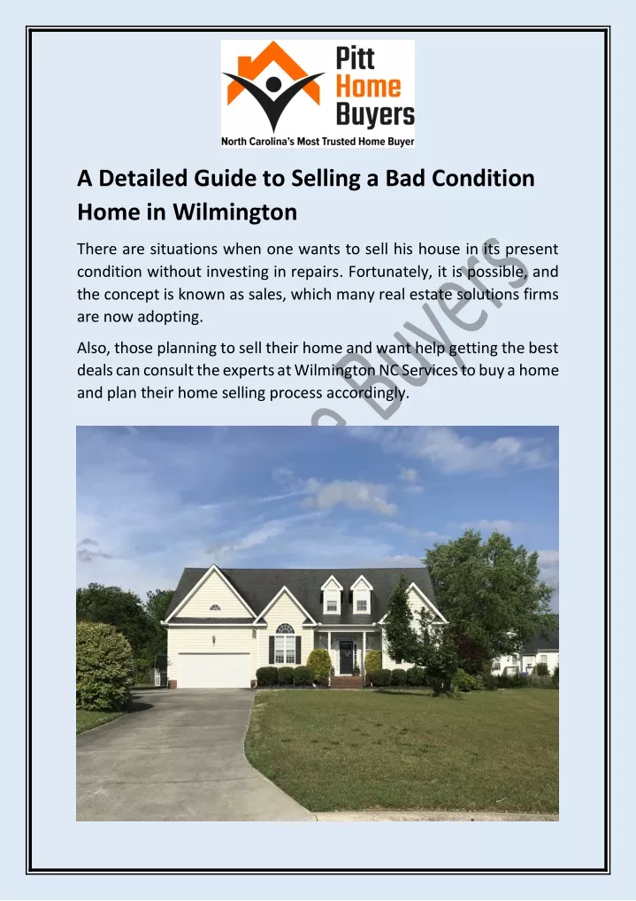 a detailed guide to selling a bad condition home