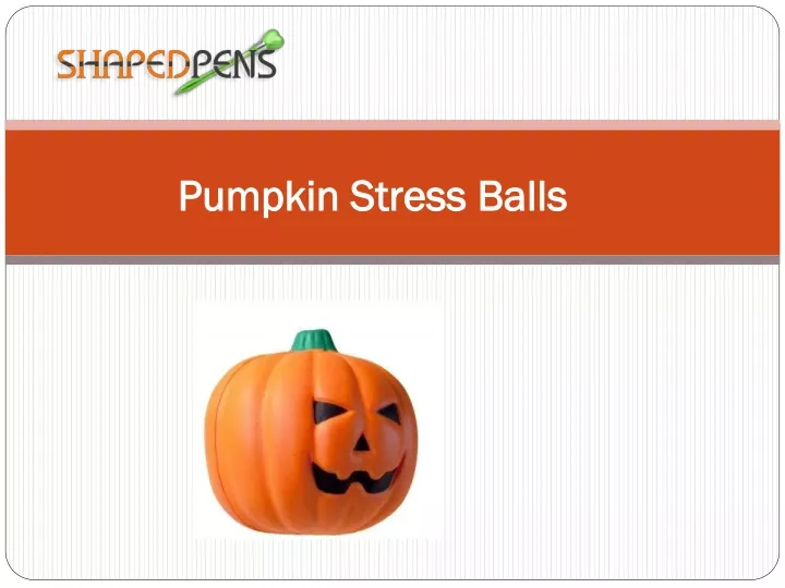 pumpkin stress balls