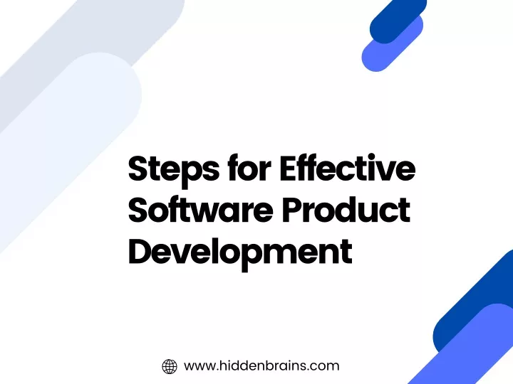 steps for effective software product development