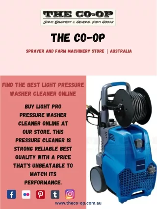 Find the Best Light Pressure Washer Cleaner Online
