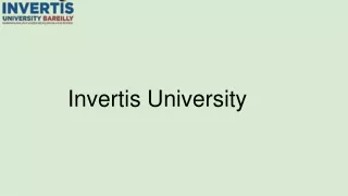 Invertis University M.SC